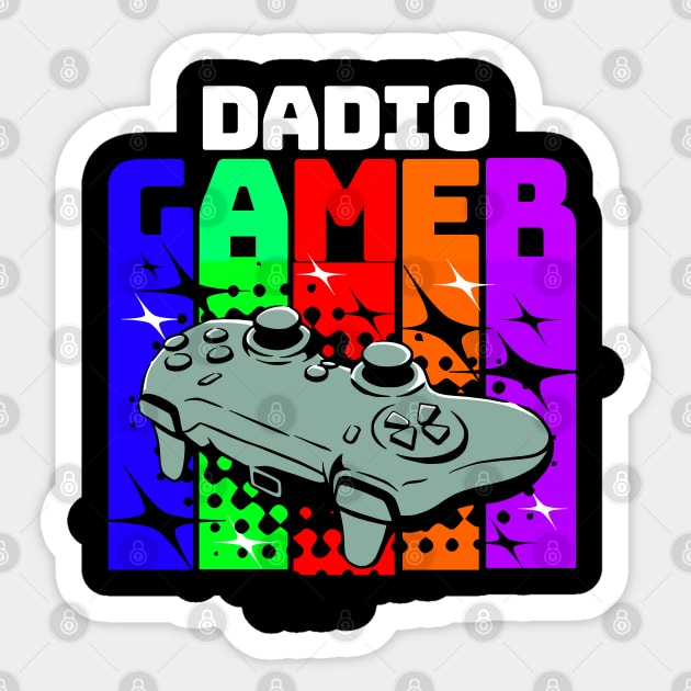 Dadio Gamer Dad Sticker by VisionDesigner